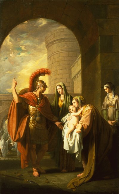 Hector Neemt Afscheid van Andromache door Benjamin West