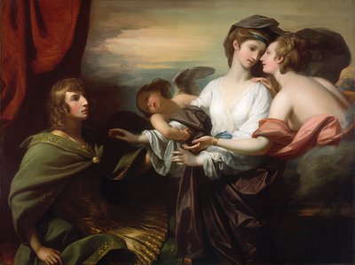 Helen naar Parijs gebracht, 1776 door Benjamin West