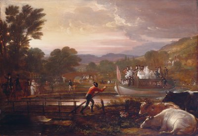 Paddington Kanaal, 1801 door Benjamin West