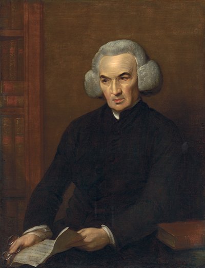Portret van Dr. Richard Price, met een brief van Benjamin Franklin door Benjamin West
