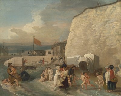 De zwemplaats in Ramsgate door Benjamin West