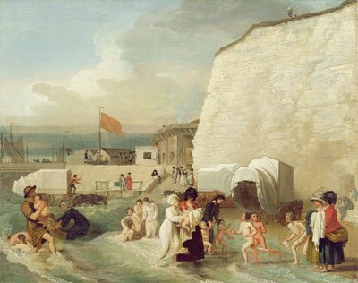 De badplaats in Ramsgate door Benjamin West