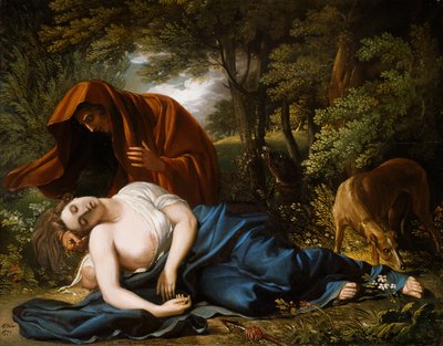 De dood van Procris door Benjamin West