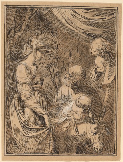 De Vlucht naar Egypte door Benjamin West