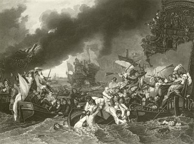 De Slag bij La Hogue door Benjamin West