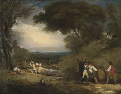 Houthakkers in Windsor Park door Benjamin West