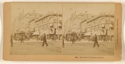King Street, Toronto, Canada. door Benjamin West Kilburn