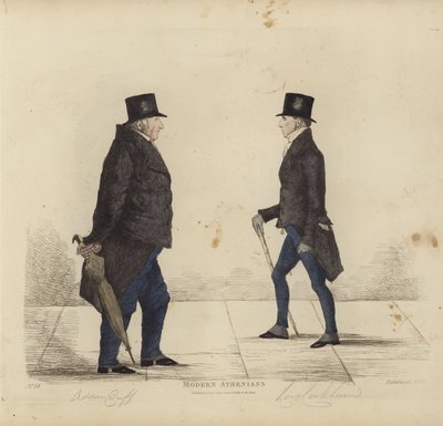Beroemde Edinburghers, ook bekend als Moderne Atheners, Adam Duff, Esq, Sheriff van Midlothian, De Eerwaarde Henry (Lord) Cockburn door Benjamin William Crombie