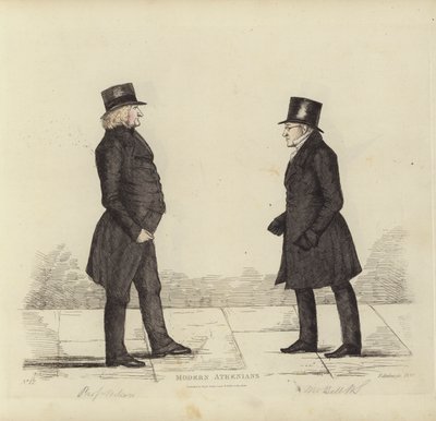 Beroemde Edinburghers, ook bekend als Moderne Atheners, John Wilson, Esq, Professor van Moraalfilosofie, George Joseph Bell, Esq, Professor van Schots Recht door Benjamin William Crombie