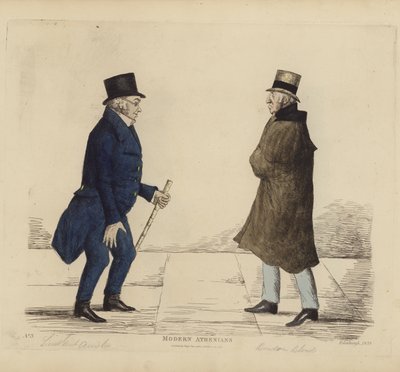 Beroemde Edinburghers, ook bekend als Moderne Atheners, luitenant-generaal George R Ainslie, Bindon Blood, Esq, van Cranacher door Benjamin William Crombie
