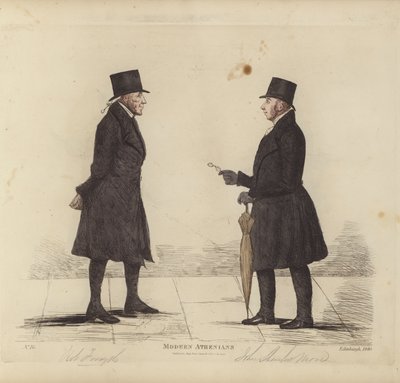 Eminente Edinburghers, ook bekend als Moderne Atheners, Robert Forsyth, Esq, Advocaat, John Shank More, Esq, LLD, Advocaat door Benjamin William Crombie