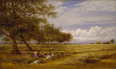 Een Engels Hooiveld, 1878 door Benjamin Williams Leader