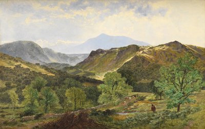 Moel Siabod - in de vallei van de Lledr, 1871 door Benjamin Williams Leader