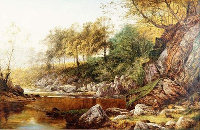 Aan de rivier Conway door Benjamin Williams Leader