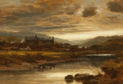 Tintern Abbey, Wales, 1889 door Benjamin Williams Leader