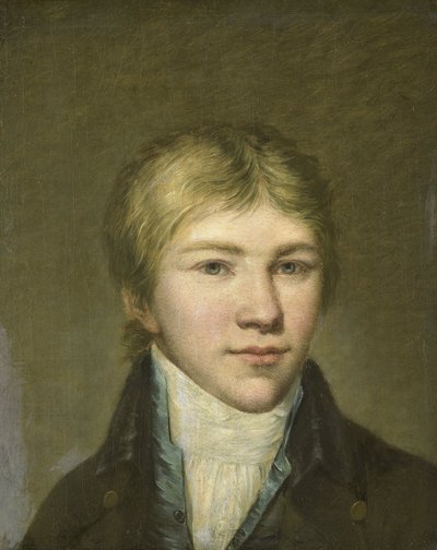 Portret van Hendrik Arend van den Brink op zeventienjarige leeftijd door Benjamin Wolff