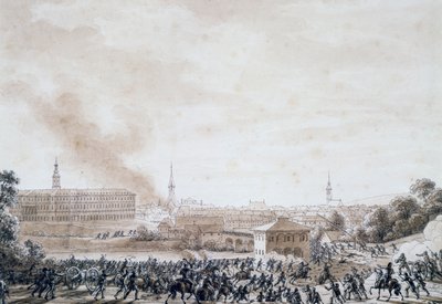 Franse aanval op de stad Weimar, 14 oktober door Benjamin Zix