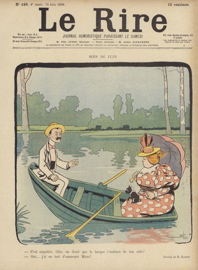 Illustratie voor Le Rire door Benjamin Rabier