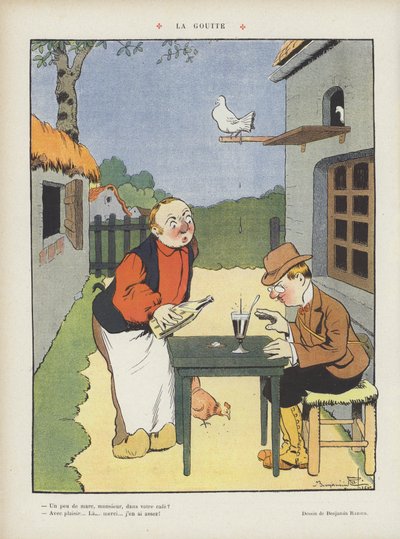Illustratie voor Le Rire door Benjamin Rabier