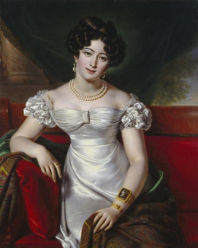 Portret van gravin Julia Samoilova, ca 1825 door Benois Charles Mitoire