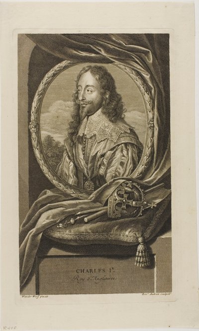 Karel I, koning van Engeland door Benoit Audran I