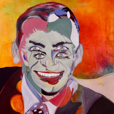 Mythe 2, 2021 (olieverf en acryl op doek) door Benoit Erwann Boucherot