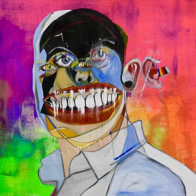 Mythe 8, 2021 (olieverf en acryl op doek) door Benoit Erwann Boucherot
