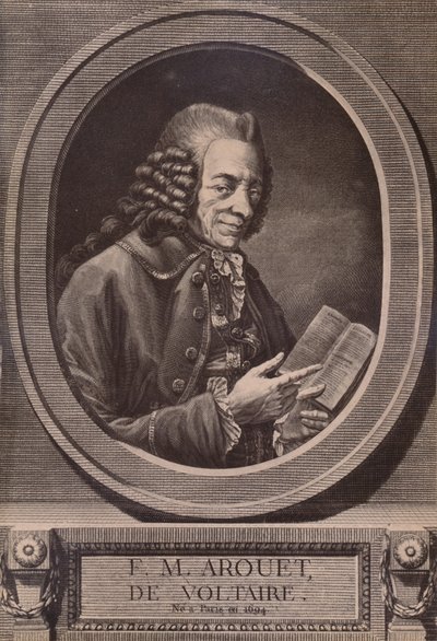 Voltaire, Franse schrijver en filosoof, 18e eeuw, 1894 door Benoit Louis Henriquez