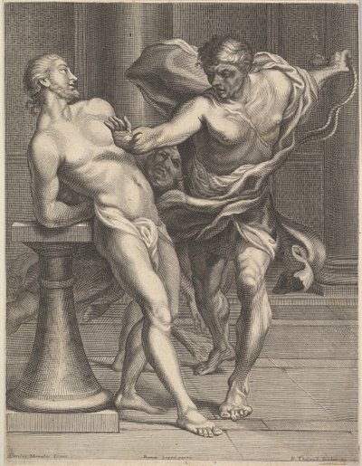 Geseling van Christus, 1680-1719 door Benoit Thiboust