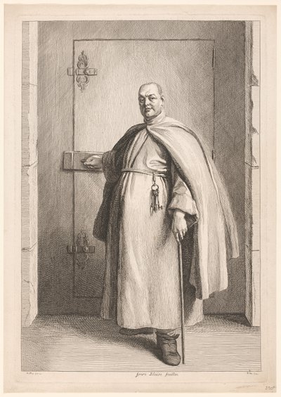 Portret van Blaise de Sainte Marie Donat door Benoît Audran (II)