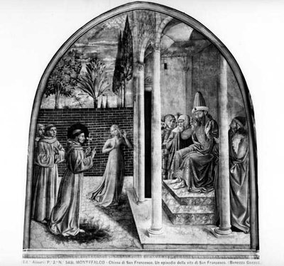 St. Franciscus voor de Sultan door Benozzo di Lese di Sandro Gozzoli