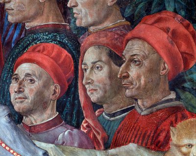 De reis van de wijzen (detail) door Benozzo di Lese di Sandro Gozzoli