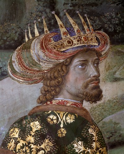 De Reis van de Wijzen (detail van Balthasar) door Benozzo di Lese di Sandro Gozzoli