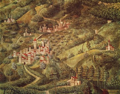 De reis van de Wijzen naar Bethlehem door Benozzo di Lese di Sandro Gozzoli