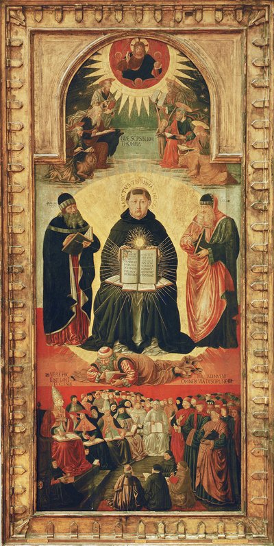 De triomf van St. Thomas van Aquino door Benozzo di Lese di Sandro Gozzoli