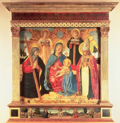 De Maagd en het Kind door Benozzo di Lese di Sandro Gozzoli