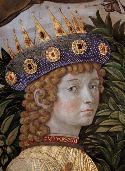 De reis van de wijzen (detail) door Benozzo di Lese di Sandro Gozzoli