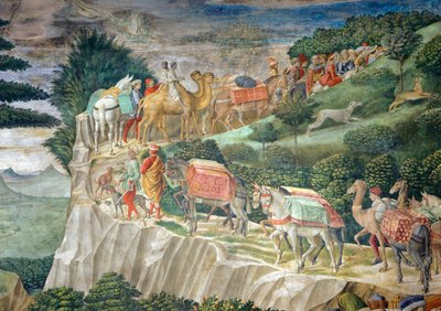 De optocht van de wijzen door Benozzo di Lese di Sandro Gozzoli