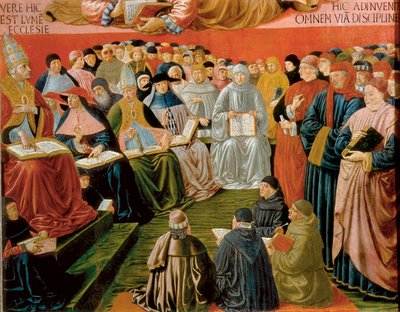 (detail) door Benozzo di Lese di Sandro Gozzoli