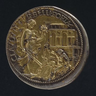 Medaille met een Allegorische Figuur, 1533 door Benvenuto Cellini