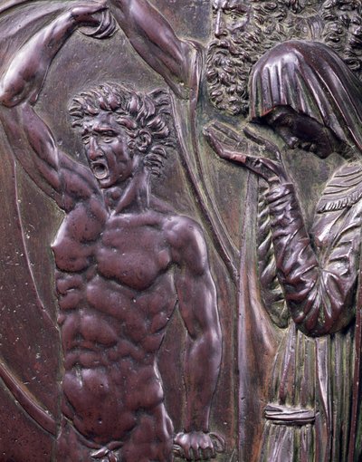 Perseus Redt Andromeda (detail) door Benvenuto Cellini