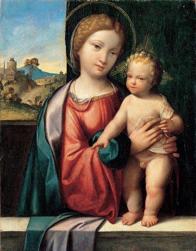 Madonna met het Kind door Benvenuto Tisi da Garofalo
