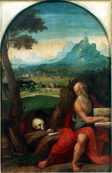 St. Hiëronymus door Benvenuto Tisi da Garofalo