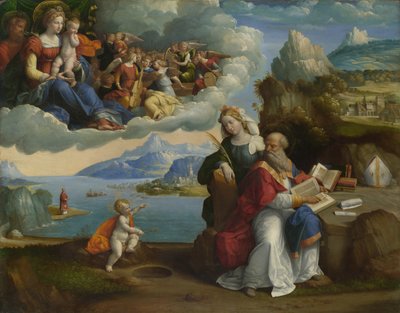 Het Visioen van Sint Augustinus, ca. 1520 door Benvenuto Tisi da Garofalo
