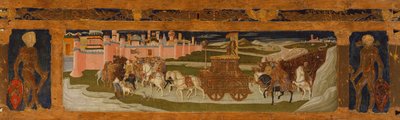 Predella paneel: Triomf van David door Benvenuto di Giovanni