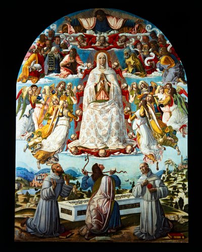 De Tenhemelopneming van de Maagd door Benvenuto di Giovanni