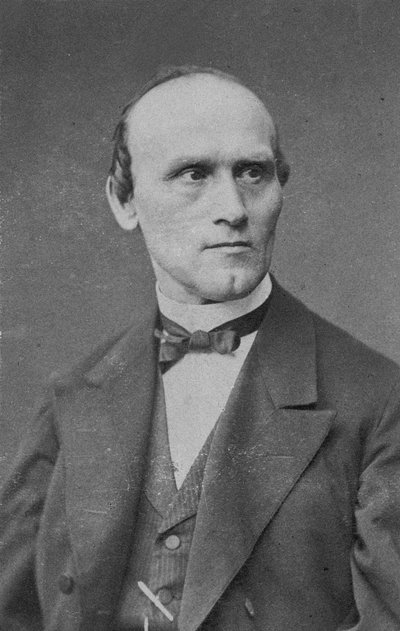 Portret van de componist Friedrich Kiel 1821-1885 door Berlin . Photo studio Schaarwächter