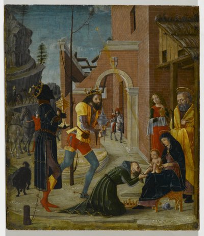 De aanbidding der wijzen door Bernadino Jacobi Butinone