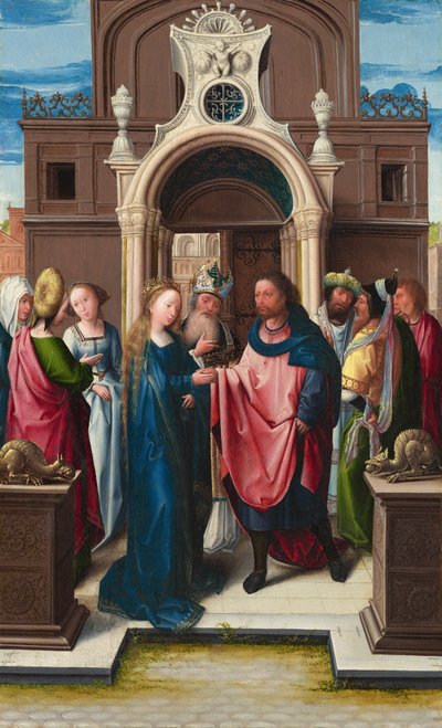 Het huwelijk van de Maagd, ca. 1513 door Bernaert van Orley