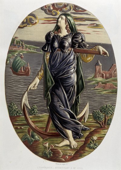 De hoop - keramische plaat, in 